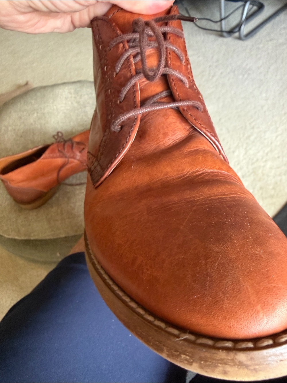 1937 women’s leather boots made in Italy 🇮🇹